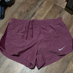 Nike Women's Burgundy Athletic Shorts